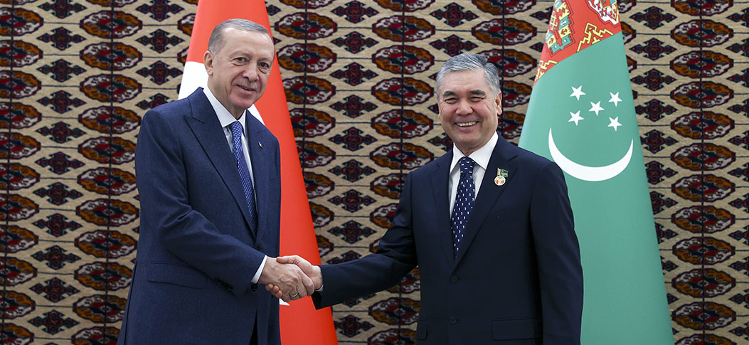 Cumhurbaşkanı Erdoğan, Türkmenistan Ulusal Konseyi Halk Maslahatı Başkanı Berdimuhamedov ile görüştü